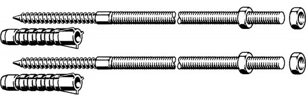 Set de fixare cadre WC incastrate, Viega Prevista Dry, 678630