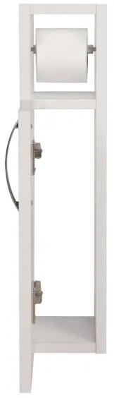 Dulap cu suport pentru hârtie igienică STAR 65x15 cm alb