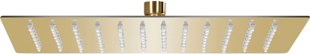 vidaXL Cap duș ploaie dreptunghiular, auriu, 30x20 cm, oțel inoxidabil