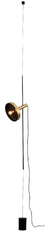 Lampa de podea tip pendul design modern WHIZZ auriu/negru