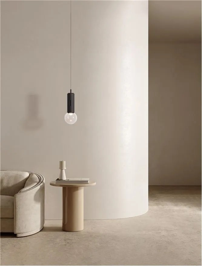 Pendul LED design minimalist CHRONOS negru