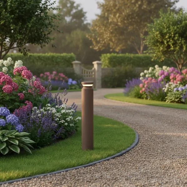 Lampă LED de exterior Ideal Lux BOEING LED/14W/230V d. 70 cm IP65 maro