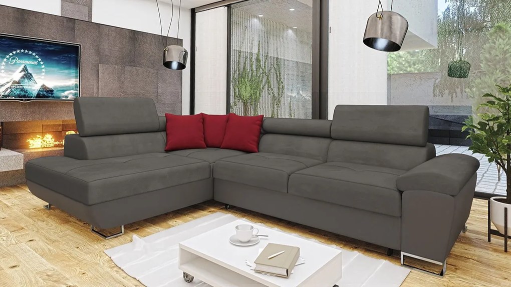 Colțar Alphard (S) (piele ecologică Soft 029 + Uttario Velvet 2971 + Kronos 02). 1060189