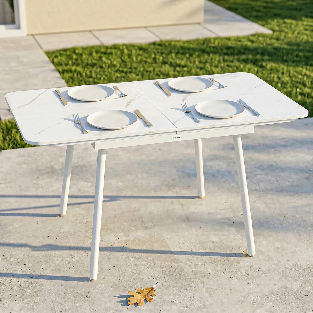 Outsunny grădină terasă lemn fals | Aosom Romania