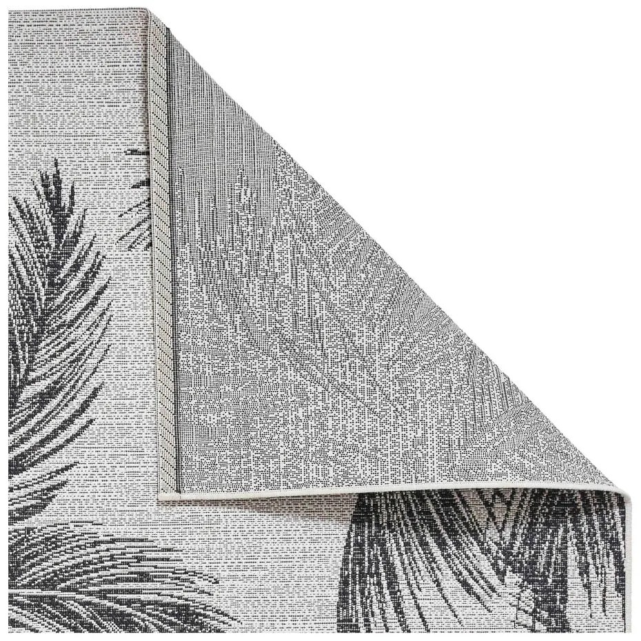 Covor de exterior negru/crem 120x170 cm Miami – Think Rugs