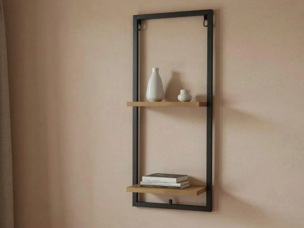 Polita de perete din metal TANDOR 20x55 cm