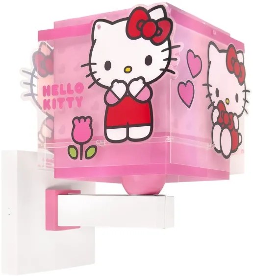 Dalber 73269 - Lampă de perete pentru copii HELLO KITTY 1xE27/15W/230V, roz