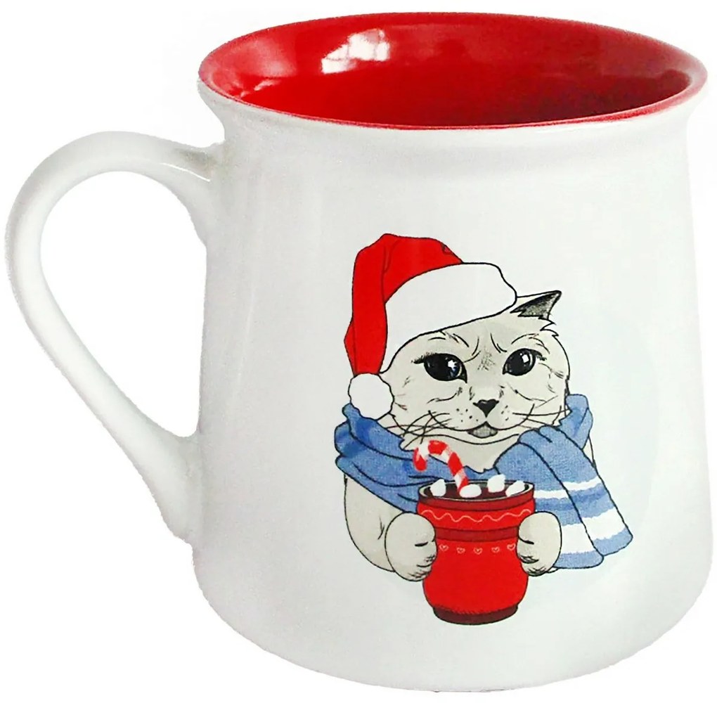 Cană din ceramică Toro Xmas Cat, 290 ml