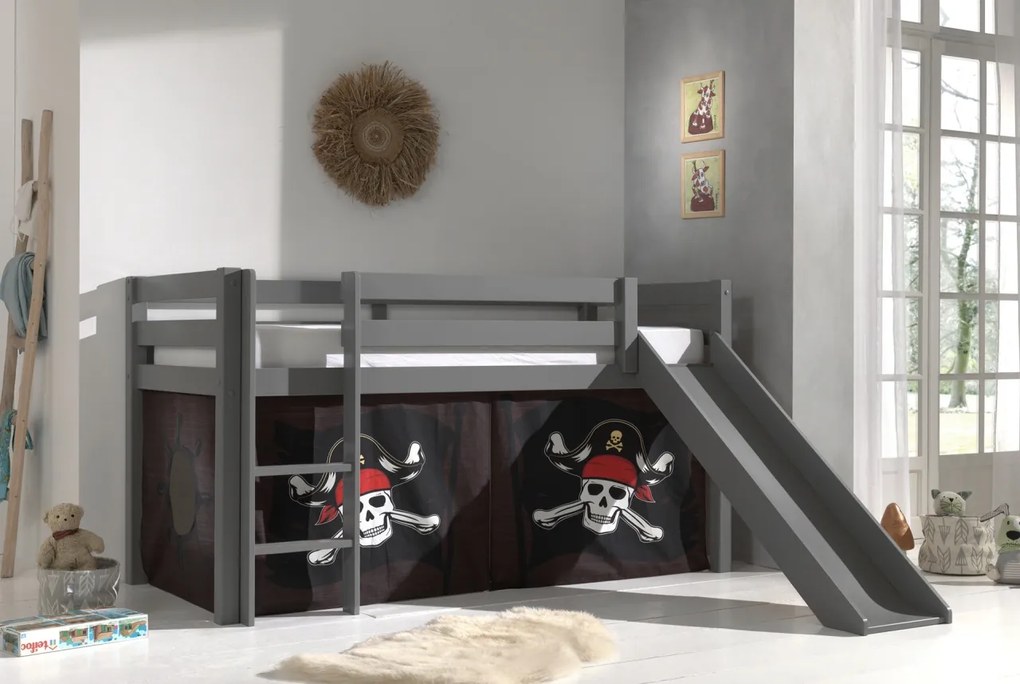 PINO PAT SEMI-INALT + slide și cortină Caribian Pirates.