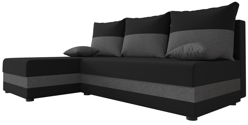 Colțar Harmony L (Negru + Gri) (S). 1057167