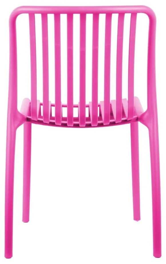 Scaun de dining roz din plastic Glee – Leitmotiv