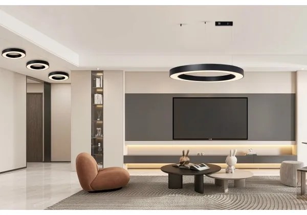 Immax NEO 07211L - Lustr LED dimabil pe cablu PASTEL 68W/230V Tuya negru + DO