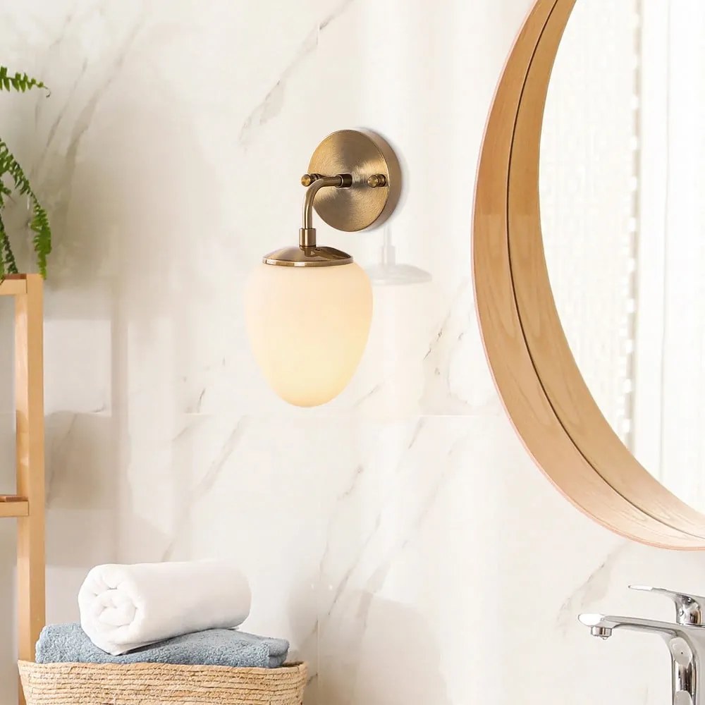 Aplică de perete în culoarea bronz ø 12 cm Ns – Opviq lights