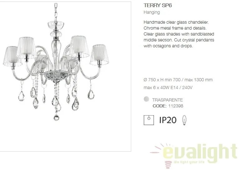 Candelabru stil clasic cu 6 brate TERRY SP6 112398