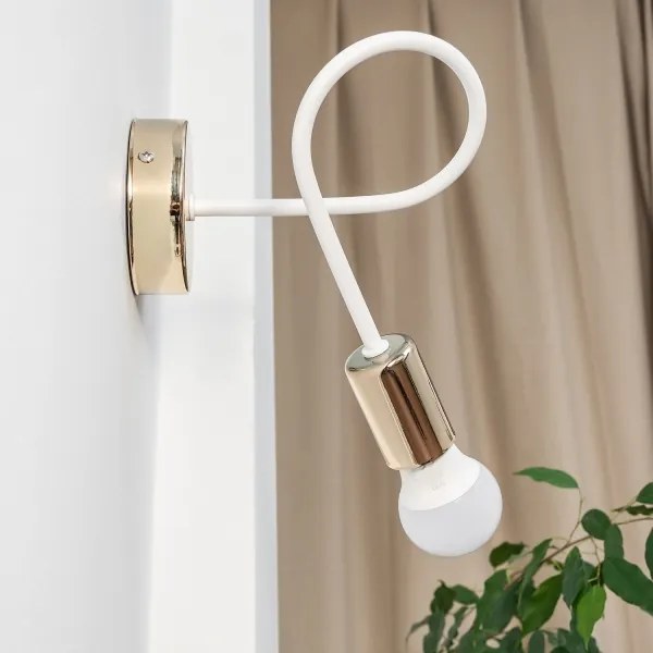 Aplica de perete OXFORD 1xE27/15W/230V auriu/alb