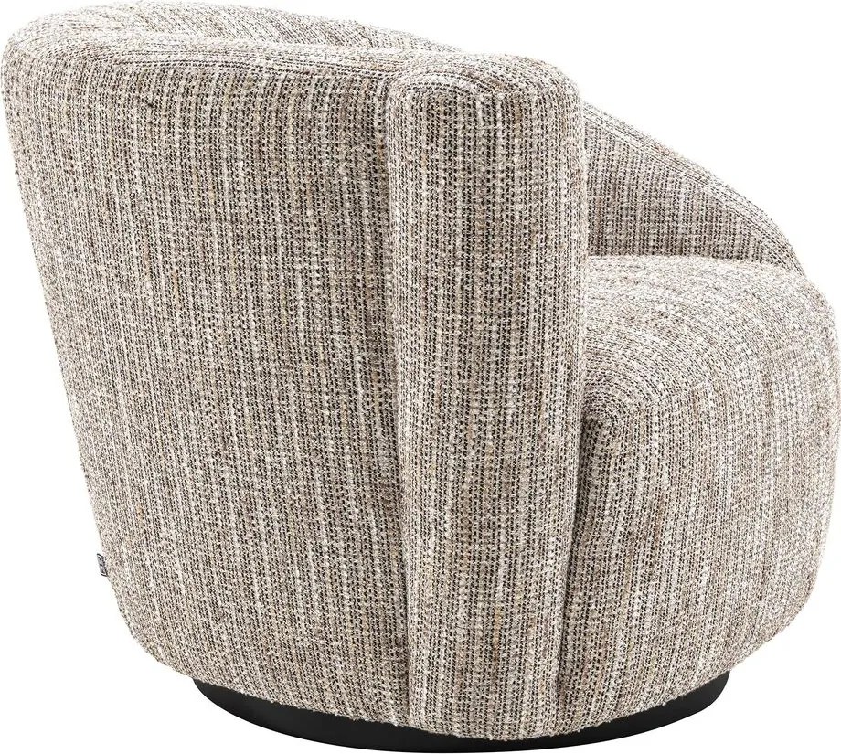 Fotoliu pivotant design elegant LUX Colin left, bej mademoiselle 115432 HZ