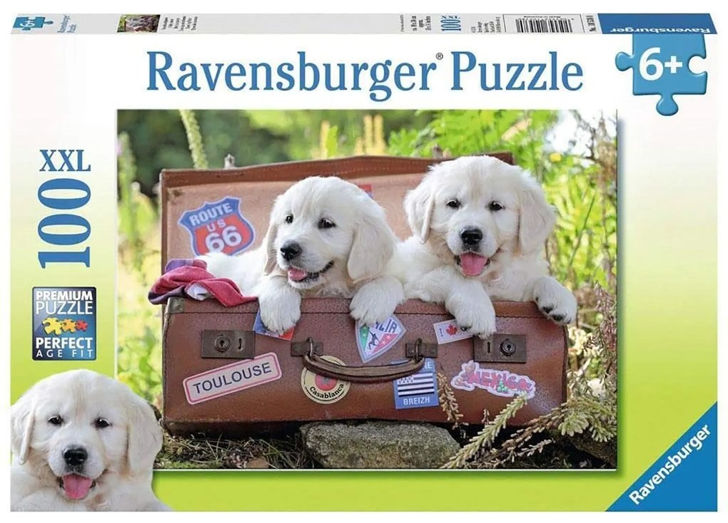PUZZLE CATEI IN VALIZA, 100 PIESE - RAVENSBURGER (RVSPC10538)