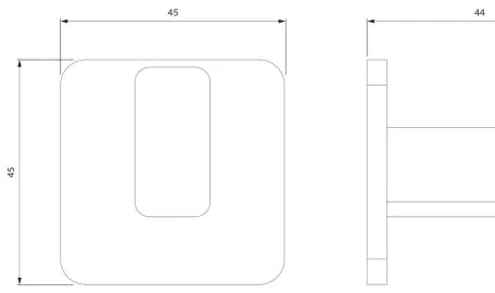 Suport de perete pentru prosoape OMNIRES NL80115CR NELSON crom lucios