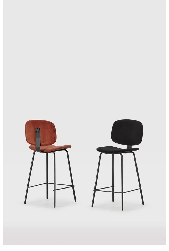 Scaune de bar burgundy 2 buc. (înălțime șezut 64 cm) Arus – Marckeric