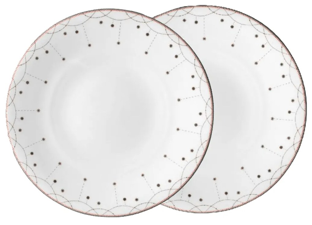 Farfurie ghirlande 28 cm, 2 bucati colectia Julemorgen - Wik & Walsøe