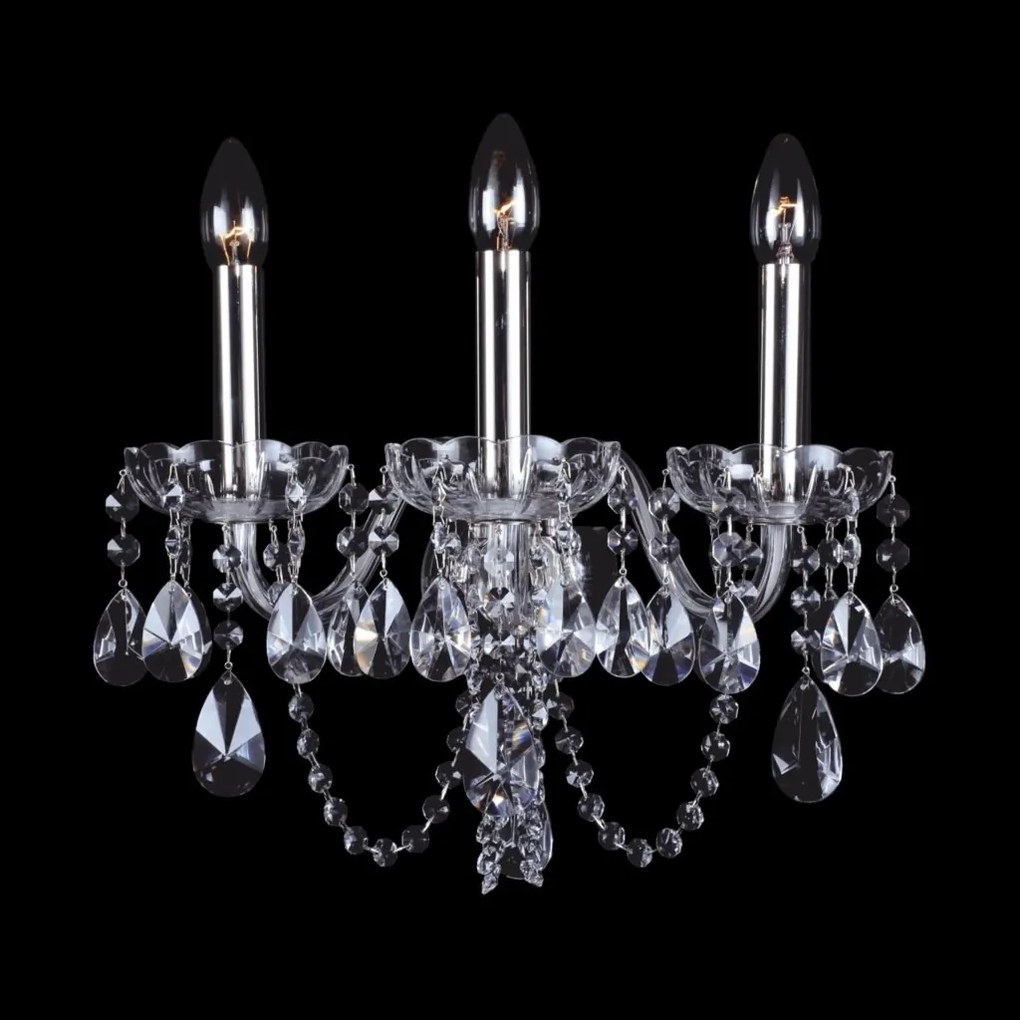 Aplica 3 brate cristal Bohemia N21 918/03/1-A