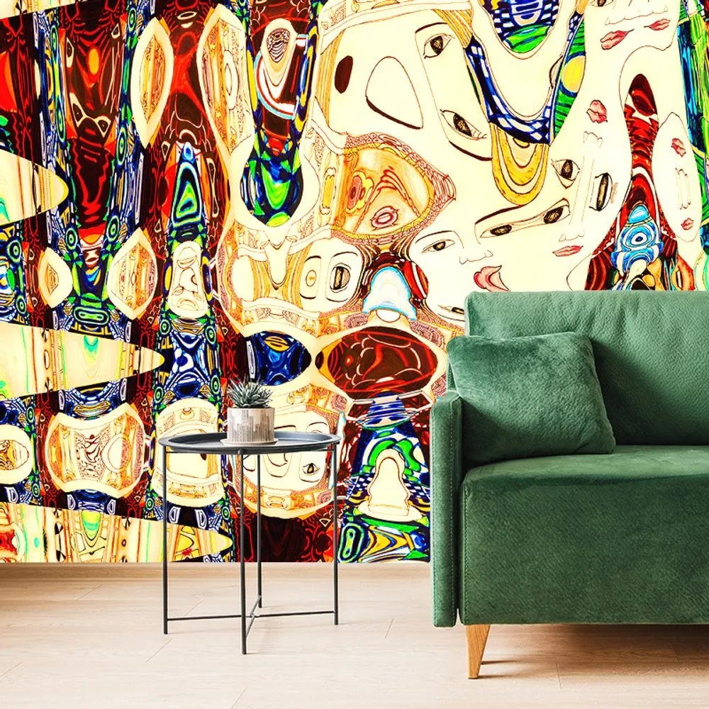 Tapet mama în design abstract