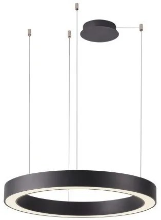 Lustra LED cu telecomanda design circular MARCO 80 CCT BK