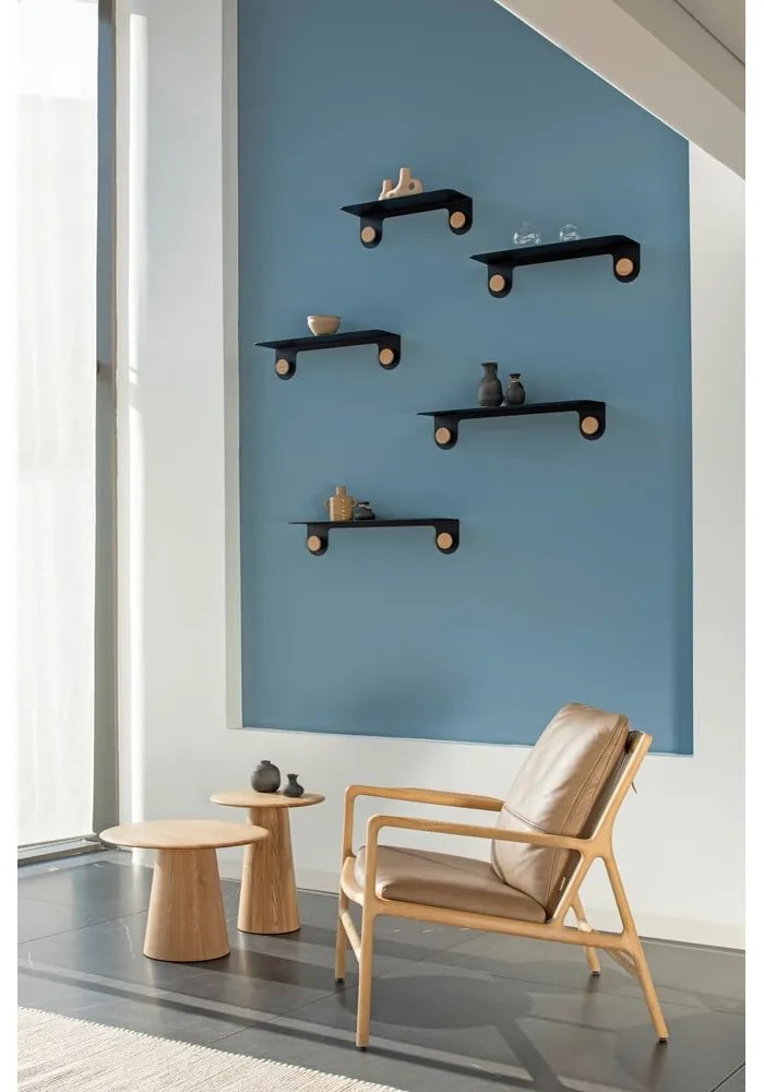 Măsuță auxiliară rotundă din lemn de stejar ø 40 cm Mushroom – Gazzda