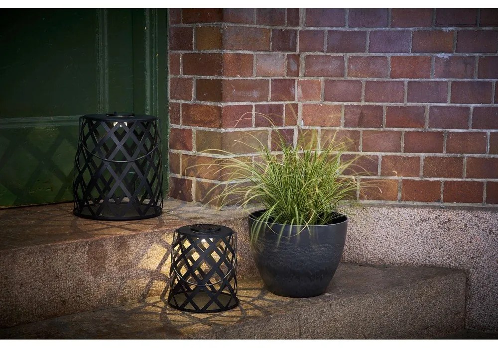 Felinar cu LED Star Trading Calabria, înălțime 28 cm, negru