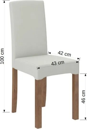 Scaun tapitat, K61, ADRK Furniture (Culoare: Stejar Lefkas)