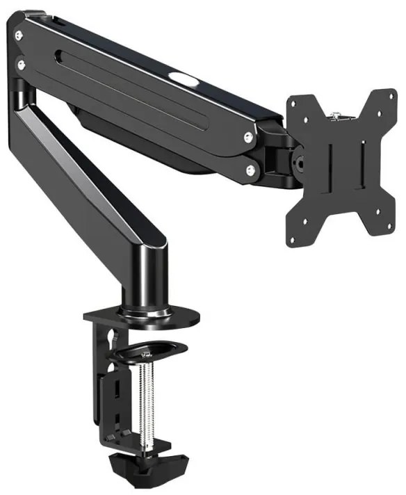 Suport monitor Esperanza ERW019, 17"-27", Pentru 1 monitor, Mecanism cu arc, VESA 75/100 mm, Pana la 6 kg, Negru