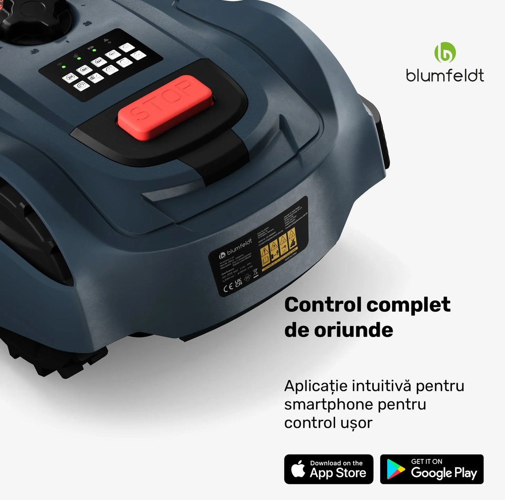 Blumfeldt GrassConnect Robotic Lawnmower, Îngrijirea gazonului până la 1 000 m²