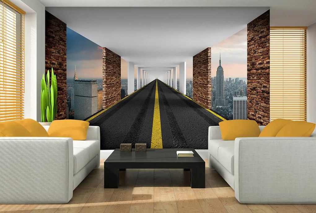 Fototapet - Autostrada 3D New York (152,5x104 cm), în 8 de alte dimensiuni noi