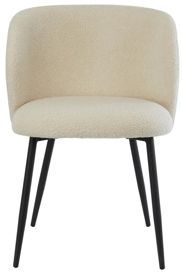 Scaun de sufragerie bej tapițat Elyna – Light &amp; Living