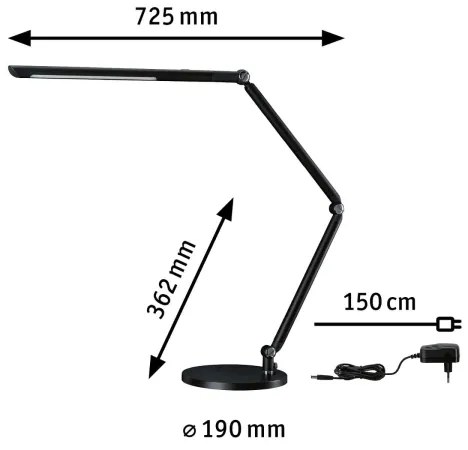 Paulmann 78912 - Lampă LED de birou FLEXBAR 10,6W reglabilă 230V 3000-6500K