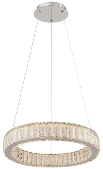 Lustră LED dimabilă pe cablu Globo 67162-50 MUCKY LED/50W/230V d. 50 cm + telecomandă