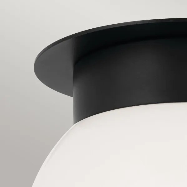 Kichler KL-ALBERS-F-G-BK - Plafonieră ALBERS 1xE27/40W/230V Ø 20,3 cm neagră