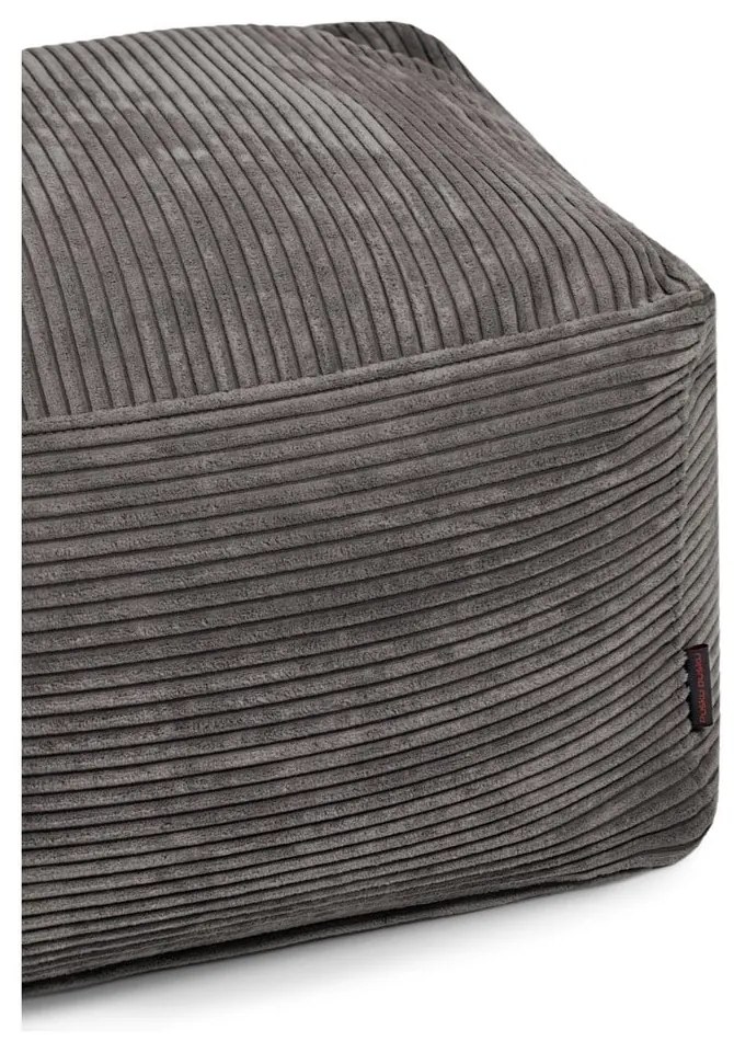 Fotoliu bean bag cărămiziu cu tapițerie din catifea reiată Softbox MooG – SLOWDOWN