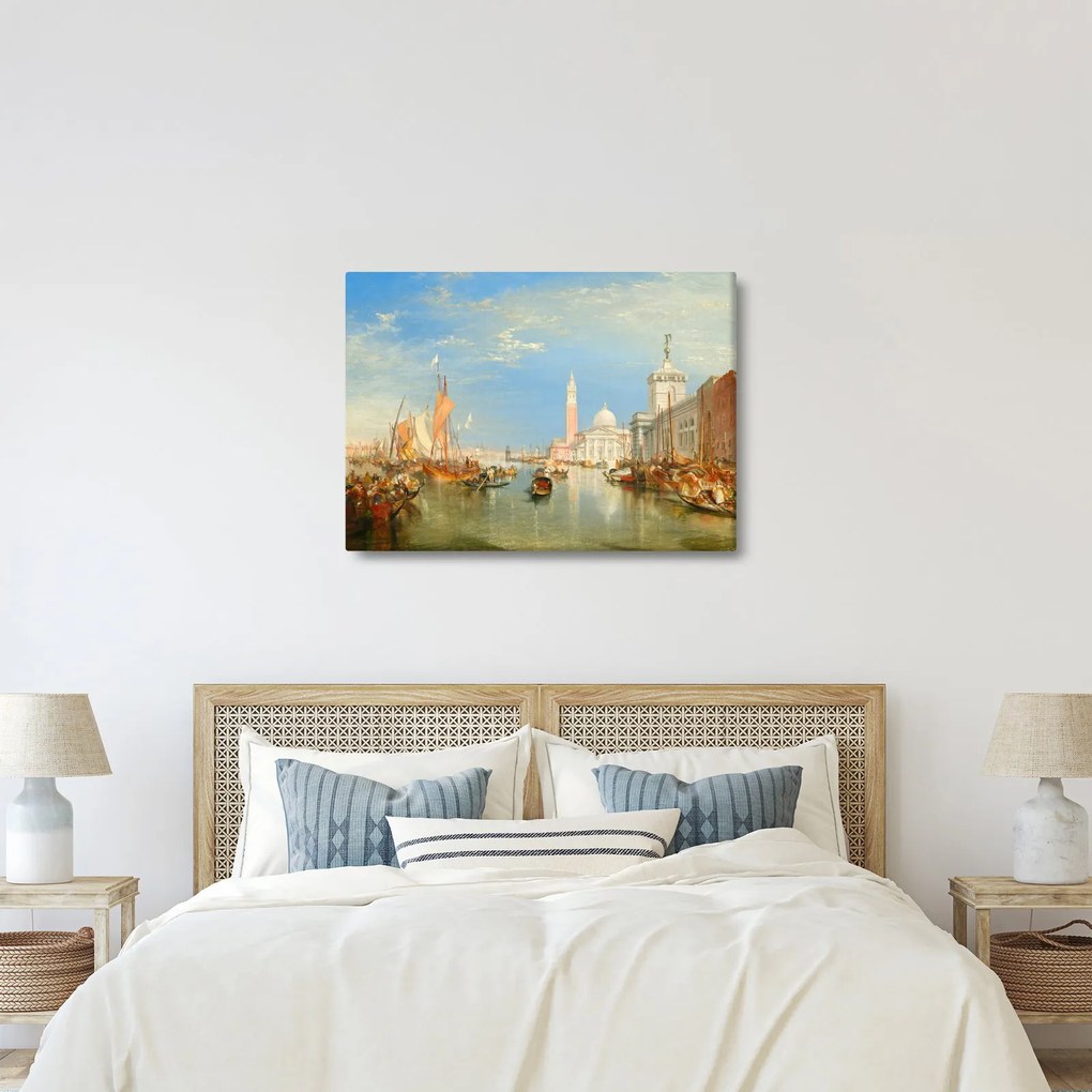 Tablou - Joseph Mallord William Turner, Venice the Dogana and San Giorgio Maggiore, reproducere (70x50 cm)