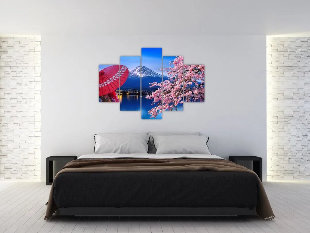 Tablou - cu privire la munte - Japonia (150x105 cm)