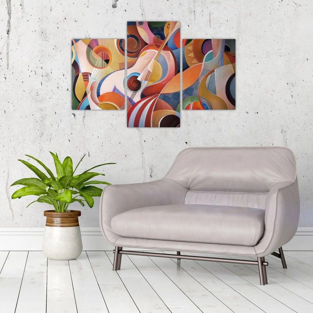 Tablou - Abstract muzical (90x60 cm)