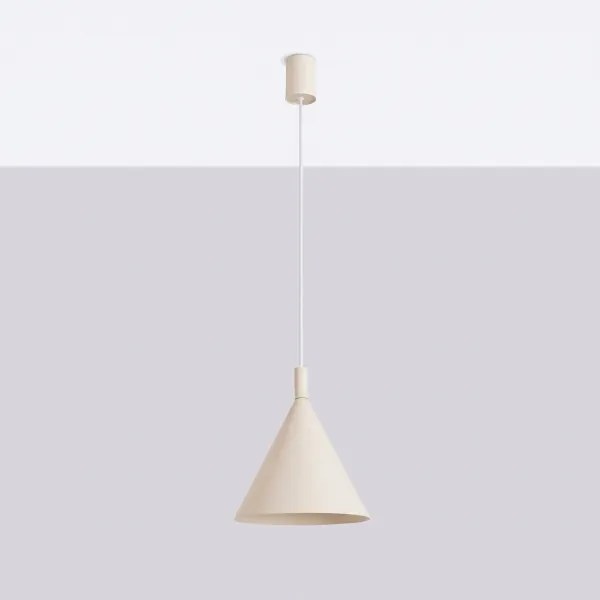 Sollux SL.2524 - Lampă suspendată pe cablu NOX 1xE27/15W/230V crem