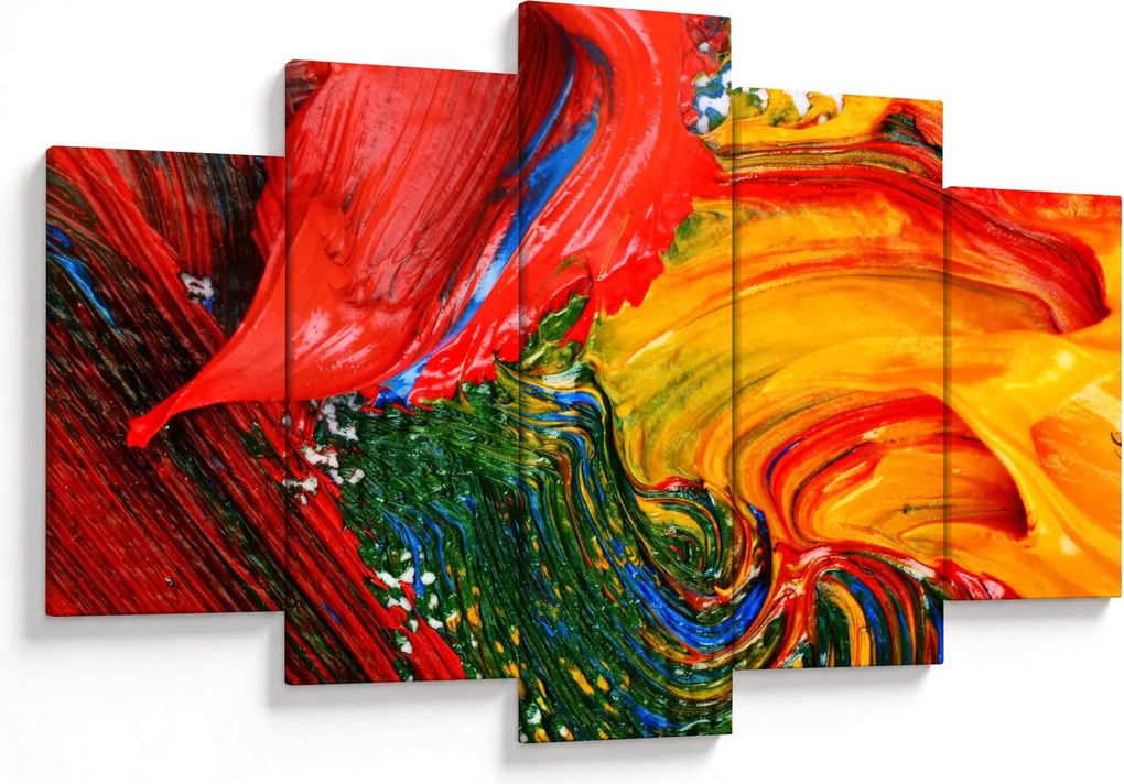 Tablou - Abstractizare albăstrire cu o perie (150x105 cm)