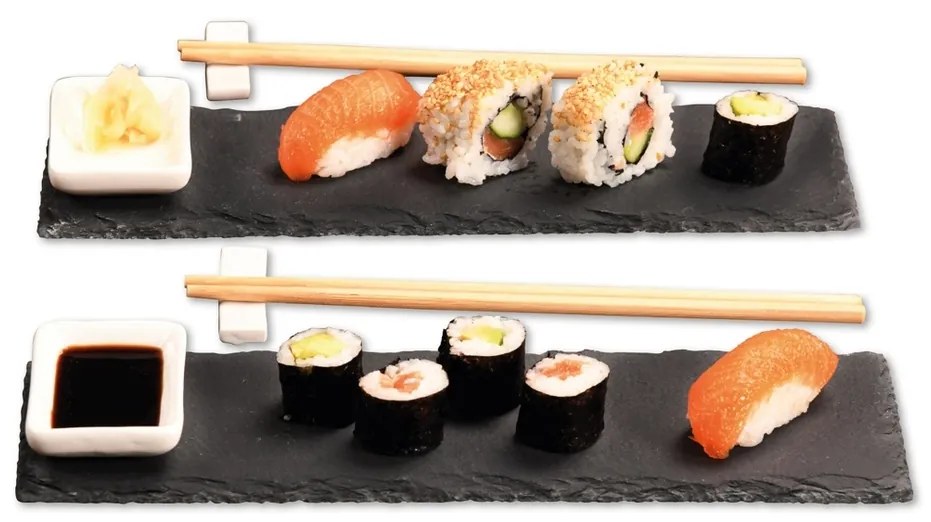 Kesper 38142 Set sushi din ardezie 8 buc