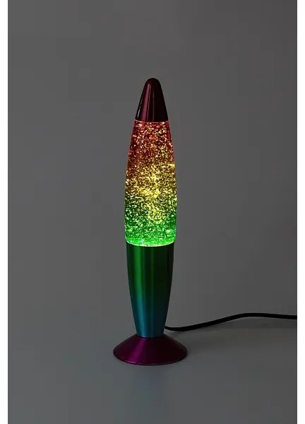 Lampă LED cu lavă Rabalux 76008 GLITTER RAINBOW 2 LED/25W/230V