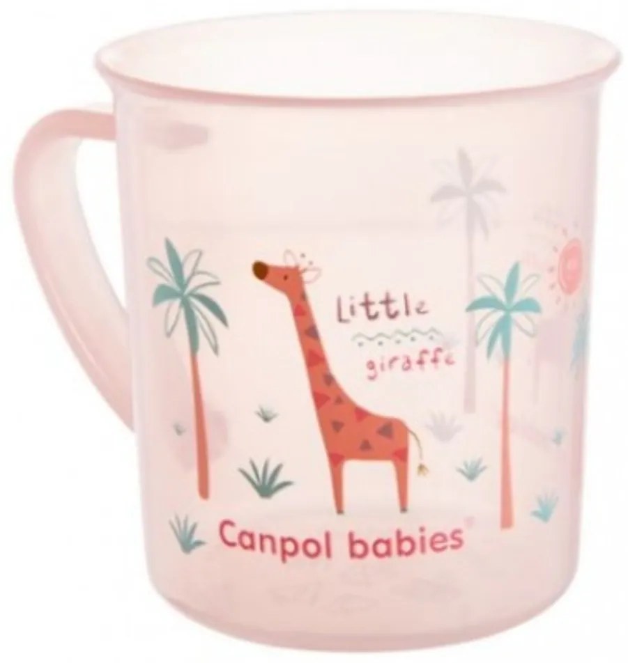 Cupa Canpol Babies - transparent / roz - Girafă