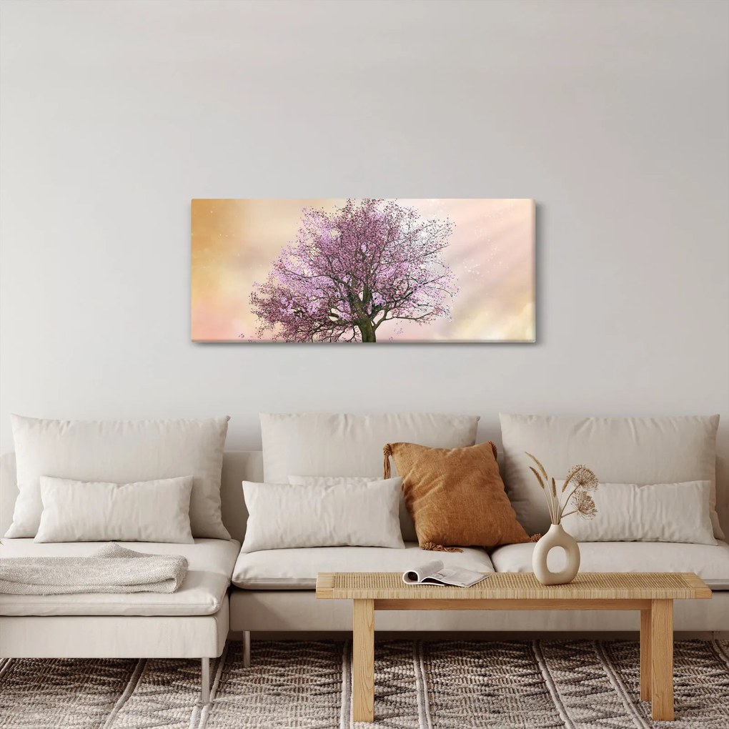 Tablou - Copacul înflorit în deal (120x50 cm)