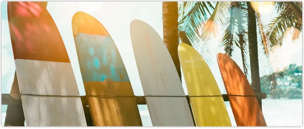 Tablou - Plăci de surf (120x50 cm)