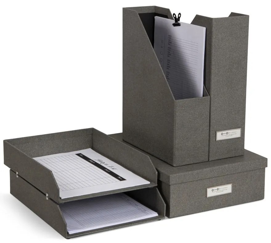 Organizatoare pentru documente 5 buc. din carton Holger – Bigso Box of Sweden