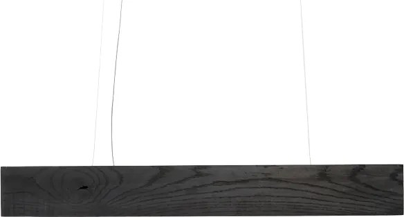 Lustra lemn stejar Rise - black - 120x13x15